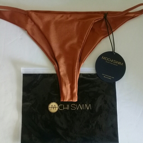 Mochi Swim Bikini Bottom Bronze Color Large Size. - Picture 2 of 6